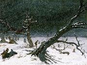 Caspar David Friedrich Winter Landscape oil painting reproduction
